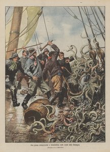 Et spennende og dramatisk fiske ved kysten av Bretagne