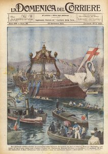 Et uforglemmelig skue, prosesjonen av den eukaristiske flottiljen på Genova-havet