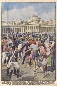 Ble det sett et uvanlig skue for noen dager siden i Napoli, på Piazza Plebiscito, som rant over?