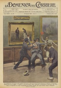 Gjorde en forvirret mann som gikk rundt i Louvre-galleriene i Paris, plutselig?