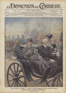 Lenge leve kongen! Lenge leve Italia! Ankomsten til Vittorio Emanuele III i den franske hovedstaden som ham?
