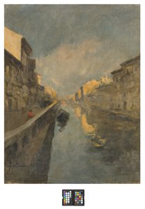 Naviglio, 1925 av Achille Cattaneo