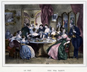 Fem timer: Tetid - i «Les heures de la Parisienne» av Achille Devéria av Achille Devéria