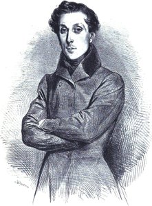 Portrett av den franske arkitekten Alphonse de Gisors, litografisk portrett