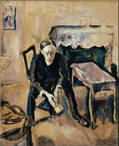Portrett av den franske forfatteren Fernand Fleuret (olje på lerret