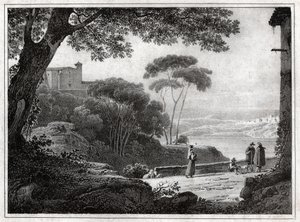 Albanosjøen. (gravering rundt 1820)