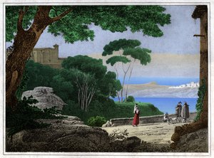 Albanosjøen. (gravering, ca. 1820)