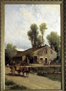 Fødested til Giuseppe Verdi i Roncole di Busseto av Achille Formis Befani