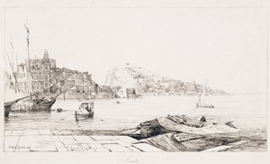 Havn ved Gaeta av Achille Gigante