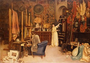 Kunstnerens studio av Achille Glisenti