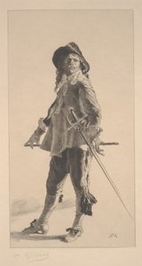 The Duelist, trykk laget av Jean ?Louis ?Ernest Meissonier av Achille Isidore Gilbert