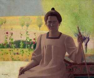 Contrejour - Portrett av kunstnerens kone