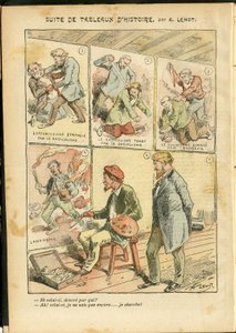 Illustrasjon av Achille Lemot (1846-1909) i Le Pelerin, 20/05/06 - Suite med historiske malerier - anarkistisk anarkisme, radikalisme, kunst, revolusjon, opportunisme, usikkerhet, sosialisme - malere kunstnere av Achille Lemot