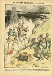 Illustrasjon av Achille Lemot (1846-1909) i Le Pelerin, 28/05/05 - A Careful Man - Antiklerikalisme, Sosial, Kolonisering Kolonialisme Kolonisme, Franco-Makonisme, Orient, Religion Tro, Venstreblokk, Sosialisme, Protektorat for østlig katolisisme, Katolsk  av Achille Lemot