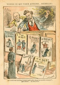 Le Pelerin, satirisk i farger av Achille Lemot