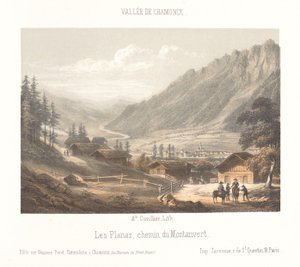 Utsikt over fjellovergangen Col de Balme Col de Balme (tittel på objekt) Minne om Chamonix-Mont-Blanc (serietittel) Museum du Mont-Blanc (serietittel på objekt)