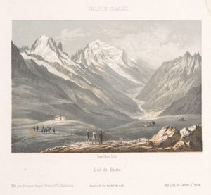Utsikt over landsbyen Les Planards på veien til Montenvers Les Planaz, chemin du Montanvert (tittel på objekt) Memory of Chamonix-Mont-Blanc (serietittel) Museum du Mont Blanc (serietittel)