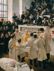 Billroths forelesningssal i Vienna General Hospital av Adalbert Franz Seligmann