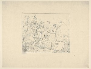Frigjør svarte mennesker i Hayti fra Confederate War Etchings, 1861-63. av Adalbert John Volck