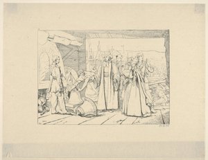 Tilbud om klokker som skal støpes inn i kanoner fra Confederate War Etchings, 1861-63. av Adalbert John Volck