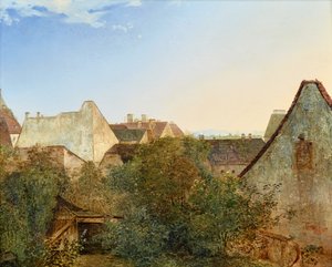 Utsikt over wienske forstadshus (Beatrixgasse)