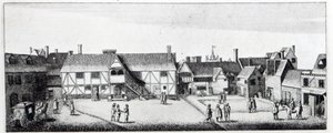 South View of Arundel House i London, etset av Wenceslaus Hollar i 1646 og utgitt i 1792 av Adam Alexius Bierling