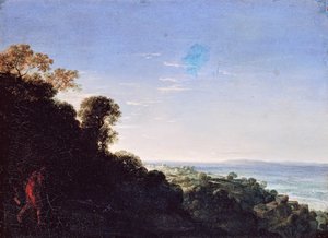 Aurora (Morgenlandschaft, Morgenlandskap), Maleri av Adam Elsheimer (1578-1610)