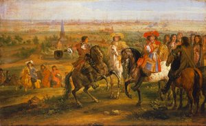 Fangst av Lille av Ludvig XIV, 28. august av Adam Frans van der Meulen