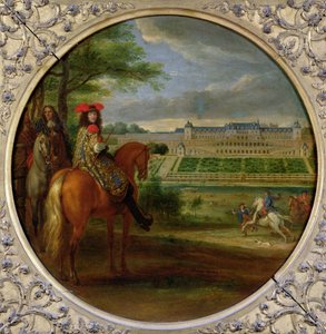 Utsikt over det nye palasset i Saint-Germain fra terrassesiden, 1669 av Adam Frans van der Meulen