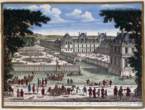 Château de Fontainebleau - gravering av Perelle
