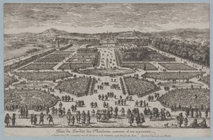 Tuileriehagen, 1680., 1680. av Adam Perelle