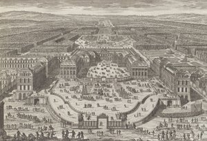 Generell utsikt over slottet i Versailles, 1680-tallet, 1680-tallet.