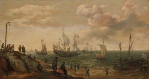 Sender utenfor en kyst av Adam Willaerts