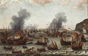 Slaget ved Gibraltar, mellom den nederlandske og spanske flåten, 25. april 1607, 1639