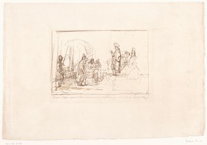 Tiltalte stilt for sine dommere Seks trykk etter tegninger av Rembrandt, oppbevart i Hofbibliothek i Wien (serietittel) Six estampes gravées d