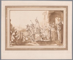 Salomo rir på Davids esel Trykk etter tegninger av Rembrandt oppbevart i Hofbibliothek i Wien (serietittel) Recueil d