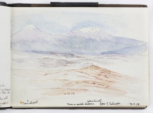 Skissebok med tegninger og notater, Nord- og Sør-Amerika (inkludert Mexico) av Adela Breton