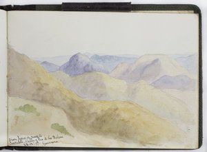 Skissebok med akvareller, tegninger og notater, Mexico, 1896-1898 (akvarell) av Adela Breton