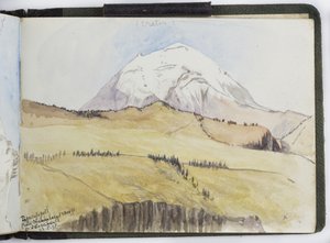 Skissebok med akvareller, tegninger og notater, Mexico, 1896-1898 (akvarell) av Adela Breton