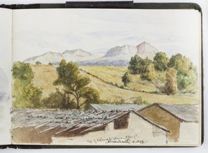 Skissebok med akvareller, tegninger og notater, Mexico, 1896-1898 (akvarell) av Adela Breton
