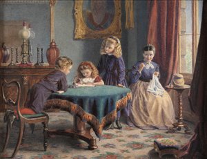 Hennes første bokstav (akvarell) av Adelaide Agnes Maguire