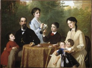 Guastalla-familien (Olje på lerret)