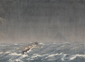 Ytre ankerplass i en storm, Mazatlan [Mexico], 22. august 1850, kl. 08.00. ... quot;Spørsmål, hvor er veien til skipetquot; av Admiral Sir Edward Gennys Fanshawe