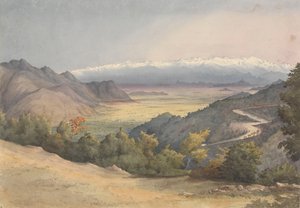 #39;Sletten i Santiago, Chile, fra Cuesta del Prado, 7. januar 1851#39;