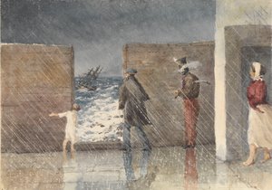 «Puntinha, Madeira, 1. januar 1849. En titt på skipet sitt» av Admiral Sir Edward Gennys Fanshawe