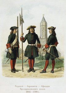 Klesuniformer fra Preobrazhensky-regimentet i 1695-1700, 1901-1904