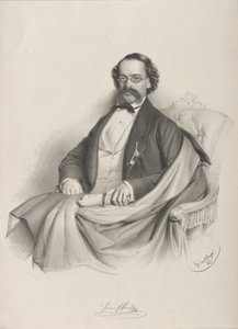 Portrett av fiolinisten og komponisten Heinrich Proch 1809-1878, 1857.