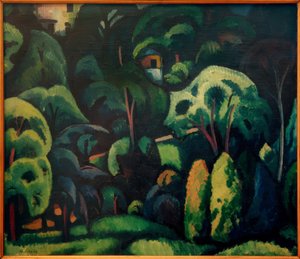 A. Erbslöh, Stor park i Calenberg / Maleri, 1912