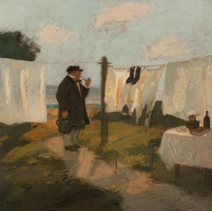The Bleaching Meadow, The Wash Meadow, 1915 av Adolf Hengeler
