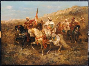 En kongelig prosesjon av Adolf Schreyer